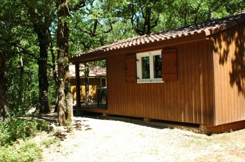 Camping LA TRUFFIERE à Saint Cirq Lapopie - Chalet with covered terrace - Photo 2