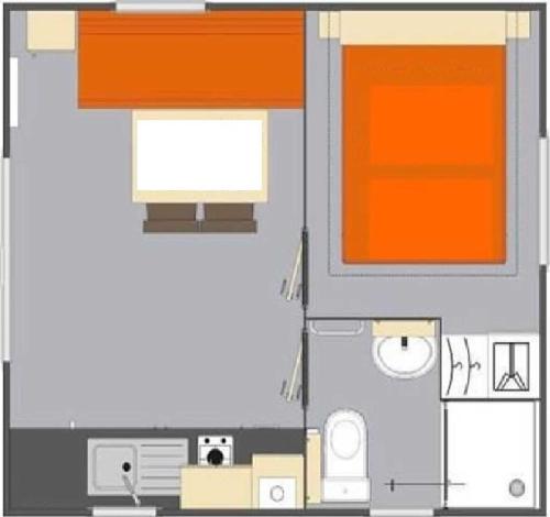 Camping Les Sables d'Argent - Mobil-home LODGE D 20m² / 1 bedroom - terrace - Photo 4