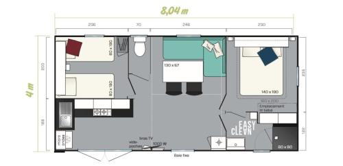 YELLOH! VILLAGE - Camping Les Cascades - Cottage Riviera **** (2 bedrooms + 1 bathroom + air-conditioning) - Photo 5