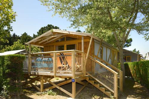 Flower Camping Le Bois d'Amour - Cabin Sweetflower Premium 43m² (2 bedrooms) + half covered terrace 11m² + TV + sheets included - Photo 1