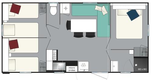 Campo di Liccia - Mobile-home air-conditioned 3 bedrooms - Photo 7