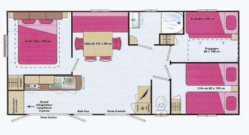 Campo di Liccia - Mobile-home Maquis air-conditioned 3 bedrooms - Photo 9
