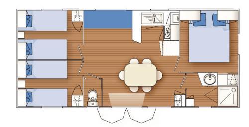 Camping Entre Terre et Mer - Mobile home Confort (3 bedrooms) - Photo 5
