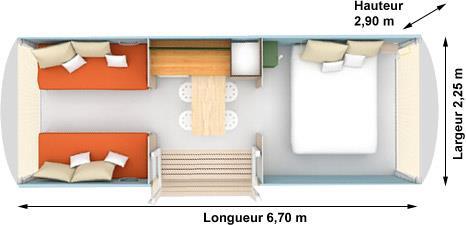 Flower Camping VERTE VALLEE - ECO Coco Sweet 17m² + terrace - without private facilities - 2017 - Photo 4