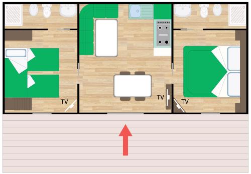 Camping Pino Mare - Mobile-home Laguna Family - Photo 6