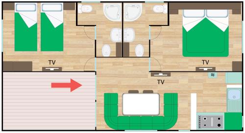 Camping Pino Mare - Mobile-home Gold - Photo 7