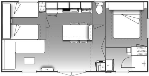 Camping Holiday Green - Cottage Confort Yellow Corner 28 m² - 2 bedrooms + Air-conditioning - Photo 5