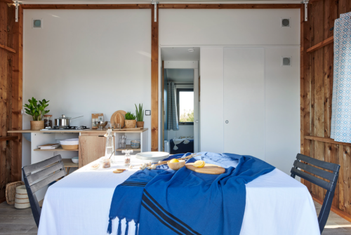 Camping Le Rivage - Tit'Home Bois- 2 chambres (sans sanitaires privatifs et sans point d'eau sauf WC) - Photo 3