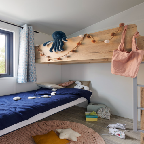 Camping Le Rivage - Tit'Home Bois- 2 chambres (sans sanitaires privatifs et sans point d'eau sauf WC) - Photo 4