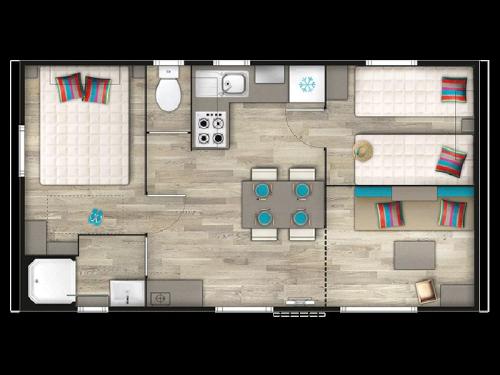 Camping LA PETITE FORET - Mobile-home Rideau BERMUDES DUO 2016 - Photo 8