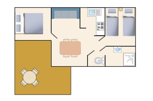 Camping Marie France - Mobile home MONTAGNE 26m² - 2 bedrooms - Photo 3