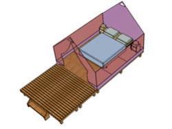 Camping de la Moselle - Tent with 2 single beds - Photo 4