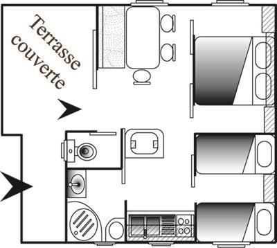 Camping La Blanche Hermine - Chalet SUSCINIO (2 bedrooms) - Photo 7