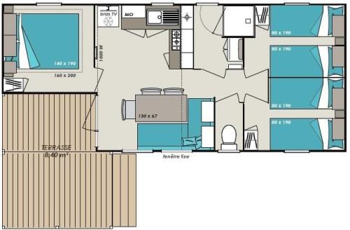 Camping Resort Els Pins - Mobile home Premium 3 AC - Photo 7