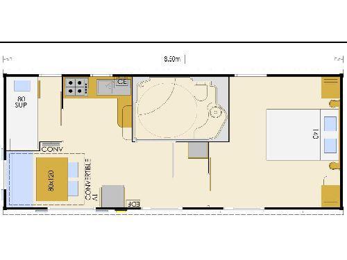 Campilô - CONFORT+ Mobile home 2 bedrooms 31m² - Wheelchair friendly + terrace - Photo 10