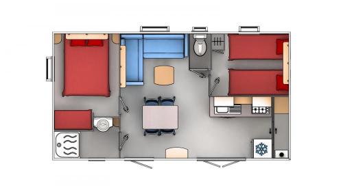Campilô - CONFORT+ Mobile home EVO 2 bedrooms 29m² + Half-covered terrace - Photo 7