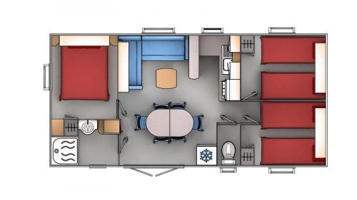 Campilô - CONFORT+ Mobile home EVO 3 bedrooms 33m² + Half-covered terrace - Photo 9