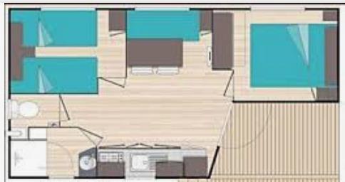Camping La Lagune - Mobile-home 2 bedrooms Monoi 23m² - Photo 4