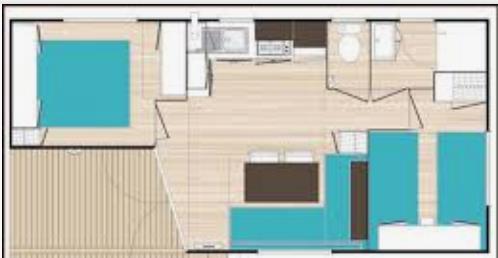 Camping La Lagune - Mobile-home 2 bedrooms Tiare climatisation 25m² - Photo 4