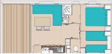 Camping La Lagune - Mobile-home 2 bedrooms Manae climatisé 24m² - Photo 4