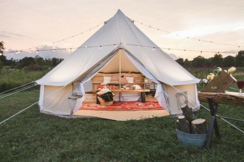 Camping Morédéna - Tente bohème sur pilotis avec terrasse (2 à 4 personnes) - Photo 2