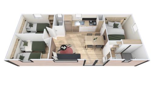Camping L'Ardéchois - Mobil-home luxe - 35 m² - 3 chambres - 6 personnes - Photo 2