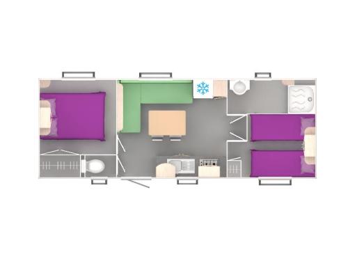 Camping L'Ardéchois - Mobile-home 24.9m² - 2 bedrooms - Photo 7