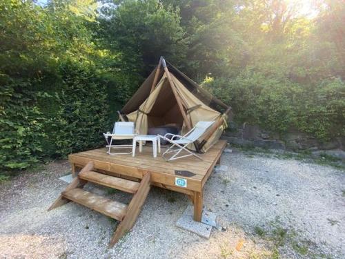 Camping Le Marintan - Tent Glamping + Electricity twin bed - Photo 1