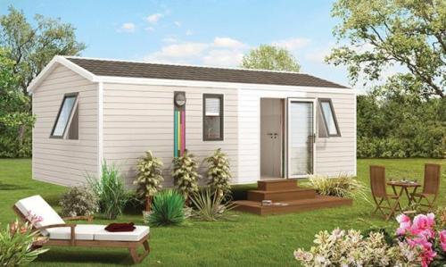Camping la Ferme des 4 Chênes - Mobil Home BAÏGURA 2CH PREMIUM 2019 terrasse couverte - Photo 2