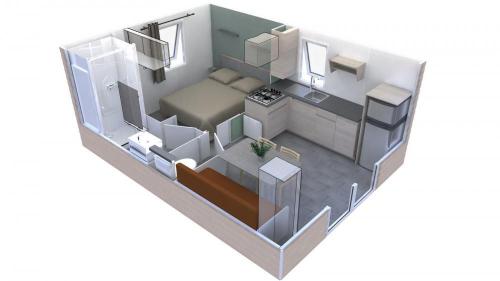Flower Camping Altea - Cottage Premium 20m² - 1 bedroom + air-conditioning + sheltered terrace + Dishwasher - Photo 4