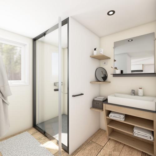 Flower Camping Altea - Comfort mobile home 30m² - 2 bedrooms - 5m2 of which with integrated terrace + Air conditioning + TV - Photo 2