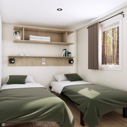 Flower Camping Altea - Comfort mobile home 30m² - 2 bedrooms - 5m2 of which with integrated terrace + Air conditioning + TV - Photo 4