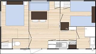 Flower Camping Altea - Mobile-home Eco 24-27m² air-conditioning (2 bedrooms) - Photo 9