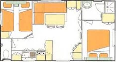 Sites et Paysages Domaine de la Catinière - Mobil-Home 2 Bedrooms + TV - Photo 5
