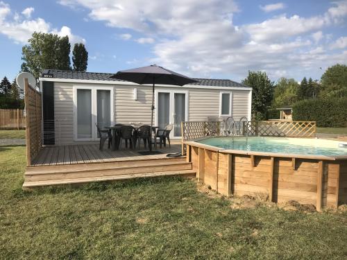 Villa Cottage in Loire Valley - Camping Le Cardinal - Cottage 2 bedrooms + heated Swimming pool - Photo 2