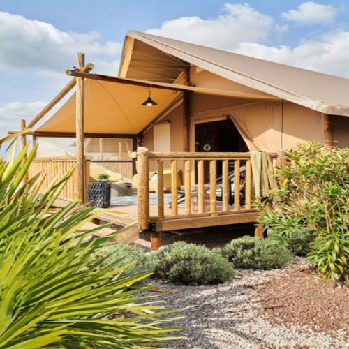 Camping La Clairière - Canvas hut - 2 bedrooms - with toilet blocks - Photo 1
