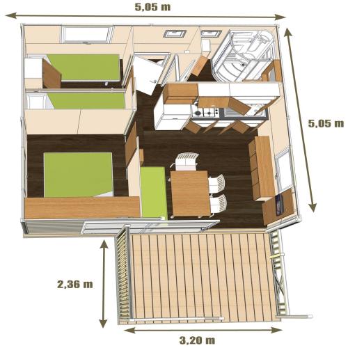 Camping Clair Matin - Mobile-home - Photo 9