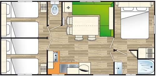 Camping Clair Matin - Mobile-home 3 bedrooms - Photo 5