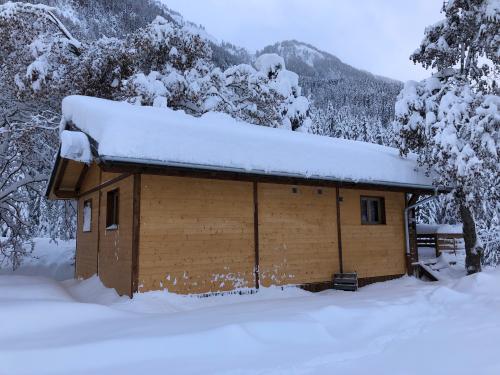Camping Les Lanchettes - Gamme Chrystal - Chalet Ulysse 54m² 3 bedrooms + semi-covered terrace 24m² with Nordic bath - Photo 1