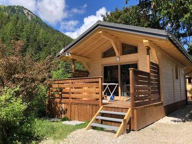 Camping Les Lanchettes - Chalet Hermine 24 m² 1 bedroom + semi-covered terrace 12m² with Nordic bath - Photo 1
