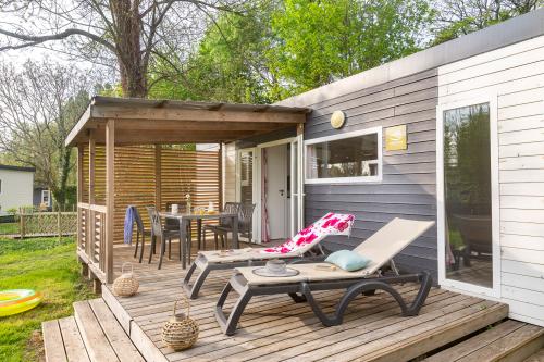 Camping Sandaya Château des Marais - Cottage Newton 2 bedrooms 2 bathrooms - Air con PREMIUM - Photo 2