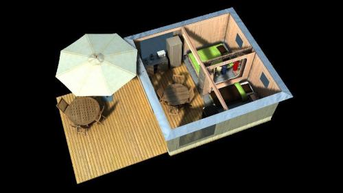 Le Moulin de David - 2-room 20 sqm CARAÏBES canvas bungalow (from Saturday to Sunday) - Photo 5