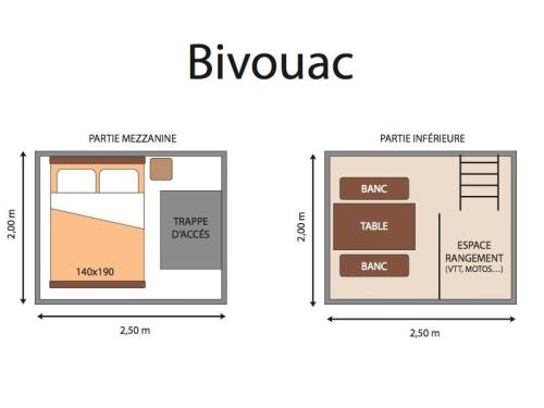 Camping Qualité le Val de Saures - Tente BIVOUAC + electricity 10A - without toilet blocks - Photo 3