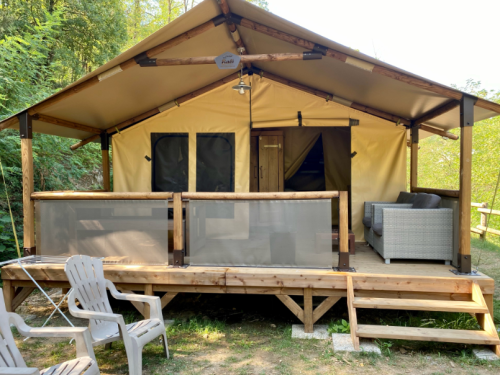 Flower Camping Mas de Champel - Bali Safari Tent 35m² Comfort - 2 bed - Terrace - Photo 1