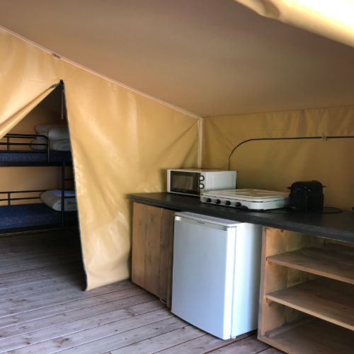 Flower Camping Mas de Champel - Bali Safari Tent 35m² Comfort - 2 bed - Terrace - Photo 4
