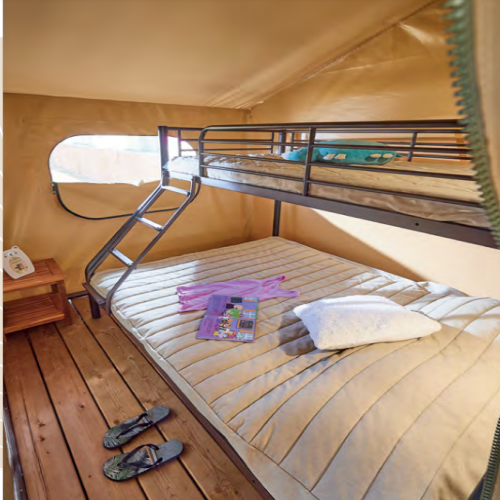 Flower Camping Mas de Champel - Bali Safari Tent 35m² Comfort - 2 bed - Terrace - Photo 5