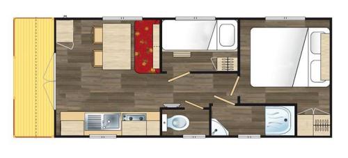 Camping Sandaya Sanguinet Plage - Gipsycar 2 bedrooms Unusual - Photo 3