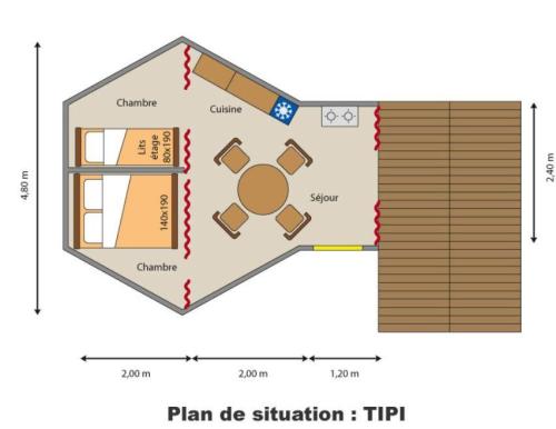 Camping le Lac Bleu - Tipi toilé - Photo 9