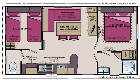 Camping Nostradamus - Mobil Home 2 Bedrooms - Photo 3
