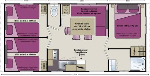 Camping Nostradamus - Mobil home 3 Bedrooms - Photo 6
